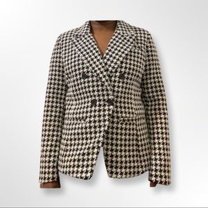 Classic Houndstooth Blazer